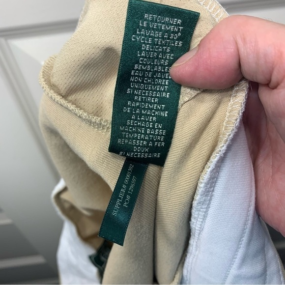 Lauren Active Ralph Lauren Beige Pull On Jogger Cargo Pants Straight Leg Sz M - Picture 8 of 13